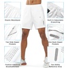 image:imageNORTHYARD Mens Athletic Running Shorts Gym Workout 795 Quick Dry Lightweight Sports Basketball Tennis 3 Zipper PocketsWhite