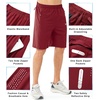image:imageNORTHYARD Mens Athletic Running Shorts Gym Workout 795 Quick Dry Lightweight Sports Basketball Tennis 3 Zipper PocketsWinered