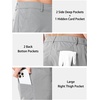 image:imageNORTHYARD Mens Golf Shorts 9 Lightweight Stretch Quick Dry Casual Dress Hybrid Shorts with 6 Pockets for Golf Hiking WorkLightgrey