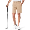 image:imageNORTHYARD Mens Golf Shorts 9 Lightweight Stretch Quick Dry Casual Dress Hybrid Shorts with 6 Pockets for Golf Hiking WorkLightkhaki