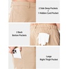 image:imageNORTHYARD Mens Golf Shorts 9 Lightweight Stretch Quick Dry Casual Dress Hybrid Shorts with 6 Pockets for Golf Hiking WorkLightkhaki