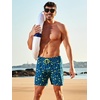 image:imageNORTHYARD 2 in 1 Mens Swim Trunks 7 Quick Dry Board Shorts with Compression Liner Swimsuit Bathing Beach Short with PocketsBluesurfboard