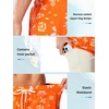 image:imageNORTHYARD 2 in 1 Mens Swim Trunks 7 Quick Dry Board Shorts with Compression Liner Swimsuit Bathing Beach Short with PocketsOrangeflower