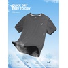 image:imageNORTHYARD Mens Athletic Running Shirts Short Sleeve Workout TShirts Quick Dry Lightweight Active Tee Gym Sports PerformanceCarbonheather