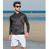 image:imageNORTHYARD Mens UPF 50 Rash Guard Hoodie Long Sleeve Sun Protection Shirt Fishing Swim Beach Hiking Quick Dry LightweightBlack