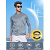 image:imageNORTHYARD Mens UPF 50 Rash Guard Hoodie Long Sleeve Sun Protection Shirt Fishing Swim Beach Hiking Quick Dry LightweightCloud