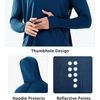image:imageNORTHYARD Mens UPF 50 Rash Guard Hoodie Long Sleeve Sun Protection Shirt Fishing Swim Beach Hiking Quick Dry LightweightDarkblue