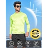 image:imageNORTHYARD Mens UPF 50 Rash Guard Hoodie Long Sleeve Sun Protection Shirt Fishing Swim Beach Hiking Quick Dry LightweightLemonyellow