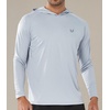 image:imageNORTHYARD Mens UPF 50 Rash Guard Hoodie Long Sleeve Sun Protection Shirt Fishing Swim Beach Hiking Quick Dry LightweightLightgrey