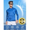 image:imageNORTHYARD Mens UPF 50 Rash Guard Hoodie Long Sleeve Sun Protection Shirt Fishing Swim Beach Hiking Quick Dry LightweightRoyalblue