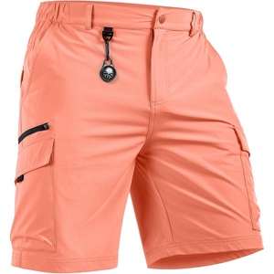 image:imageNORTHYARD Mens Cargo Hiking Shorts 9 Lightweight Outdoor Tactical Work Camping Sport Golf Casual Travel Fishing MultipocketPinkorange