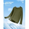 image:imageNORTHYARD Mens UPF 50 Rash Guard Long Sleeve Sun Shirt Quick Dry  Breathable Mesh Back Water Slurry Printing Graphic Lightweight 4Way Stretch Moisture Wicking Swimming Fishing SurfingArmygreen