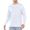 image:imageNORTHYARD Mens UPF 50 Rash Guard Long Sleeve Sun Shirt Quick Dry  Breathable Mesh Back Water Slurry Printing Graphic Lightweight 4Way Stretch Moisture Wicking Swimming Fishing SurfingWhite