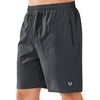 image:imageNORTHYARD Mens Athletic Running Shorts Quick Dry Lightweight Zip Pockets  5 7 9 Inseam Unlined Adjustable Waist Moisture Wicking 4Way Stretch UPF 50 Workout Gym Tennis Basketball HikingDarkgrey