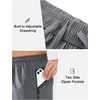 image:imageNORTHYARD Mens Athletic Running Shorts Quick Dry Lightweight Zip Pockets  5 7 9 Inseam Unlined Adjustable Waist Moisture Wicking 4Way Stretch UPF 50 Workout Gym Tennis Basketball HikingSmokegrey