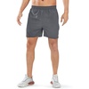 image:imageNORTHYARD Mens Athletic Running Shorts Quick Dry Lightweight Zip Pockets  5 7 9 Inseam Unlined Adjustable Waist Moisture Wicking 4Way Stretch UPF 50 Workout Gym Tennis Basketball HikingSmokegrey