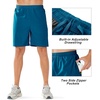 image:imageNORTHYARD Mens Athletic Running Shorts Quick Dry Lightweight Zip Pockets  5 7 9 Inseam Unlined Adjustable Waist Moisture Wicking 4Way Stretch UPF 50 Workout Gym Tennis Basketball HikingSeablue