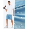 image:imageNORTHYARD Mens Athletic Running Shorts Quick Dry Lightweight Zip Pockets  5 7 9 Inseam Unlined Adjustable Waist Moisture Wicking 4Way Stretch UPF 50 Workout Gym Tennis Basketball HikingSkyblue