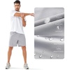 image:imageNORTHYARD Mens Athletic Running Shorts Quick Dry Lightweight Zip Pockets  5 7 9 Inseam Unlined Adjustable Waist Moisture Wicking 4Way Stretch UPF 50 Workout Gym Tennis Basketball HikingGrey