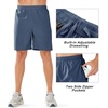 image:imageNORTHYARD Mens Athletic Running Shorts Quick Dry Lightweight Zip Pockets  5 7 9 Inseam Unlined Adjustable Waist Moisture Wicking 4Way Stretch UPF 50 Workout Gym Tennis Basketball HikingFederalblue
