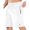 image:imageNORTHYARD Mens Athletic Running Shorts Quick Dry Lightweight Zip Pockets  5 7 9 Inseam Unlined Adjustable Waist Moisture Wicking 4Way Stretch UPF 50 Workout Gym Tennis Basketball HikingWhite