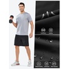 image:imageNORTHYARD Mens Athletic Running Shorts Quick Dry Lightweight Zip Pockets  5 7 9 Inseam Unlined Adjustable Waist Moisture Wicking 4Way Stretch UPF 50 Workout Gym Tennis Basketball HikingBlack