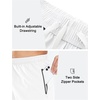 image:imageNORTHYARD Mens Athletic Running Shorts Quick Dry Lightweight Zip Pockets  5 7 9 Inseam Unlined Adjustable Waist Moisture Wicking 4Way Stretch UPF 50 Workout Gym Tennis Basketball HikingWhite