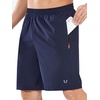 image:imageNORTHYARD Mens Athletic Running Shorts Quick Dry Lightweight Zip Pockets  5 7 9 Inseam Unlined Adjustable Waist Moisture Wicking 4Way Stretch UPF 50 Workout Gym Tennis Basketball HikingNavy