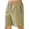 image:imageNORTHYARD Mens Athletic Running Shorts Quick Dry Lightweight Zip Pockets  5 7 9 Inseam Unlined Adjustable Waist Moisture Wicking 4Way Stretch UPF 50 Workout Gym Tennis Basketball HikingKhaki
