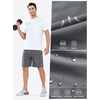 image:imageNORTHYARD Mens Athletic Running Shorts Quick Dry Lightweight Zip Pockets  5 7 9 Inseam Unlined Adjustable Waist Moisture Wicking 4Way Stretch UPF 50 Workout Gym Tennis Basketball HikingSmokegrey