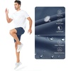 image:imageNORTHYARD Mens Athletic Running Shorts Quick Dry Lightweight Zip Pockets  5 7 9 Inseam Unlined Adjustable Waist Moisture Wicking 4Way Stretch UPF 50 Workout Gym Tennis Basketball HikingFederalblue