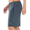 image:imageNORTHYARD Mens Athletic Running Shorts Quick Dry Lightweight Zip Pockets  5 7 9 Inseam Unlined Adjustable Waist Moisture Wicking 4Way Stretch UPF 50 Workout Gym Tennis Basketball HikingCoolgrey