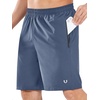 image:imageNORTHYARD Mens Athletic Running Shorts Quick Dry Lightweight Zip Pockets  5 7 9 Inseam Unlined Adjustable Waist Moisture Wicking 4Way Stretch UPF 50 Workout Gym Tennis Basketball HikingFederalblue