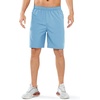 image:imageNORTHYARD Mens Athletic Running Shorts Quick Dry Lightweight Zip Pockets  5 7 9 Inseam Unlined Adjustable Waist Moisture Wicking 4Way Stretch UPF 50 Workout Gym Tennis Basketball HikingSkyblue