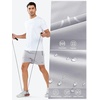 image:imageNORTHYARD Mens Athletic Running Shorts Quick Dry Lightweight Zip Pockets  5 7 9 Inseam Unlined Adjustable Waist Moisture Wicking 4Way Stretch UPF 50 Workout Gym Tennis Basketball HikingGrey