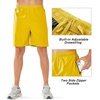 image:imageNORTHYARD Mens Athletic Running Shorts Quick Dry Lightweight Zip Pockets  5 7 9 Inseam Unlined Adjustable Waist Moisture Wicking 4Way Stretch UPF 50 Workout Gym Tennis Basketball HikingYellow
