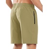 image:imageNORTHYARD Mens Athletic Running Shorts Quick Dry Lightweight Zip Pockets  5 7 9 Inseam Unlined Adjustable Waist Moisture Wicking 4Way Stretch UPF 50 Workout Gym Tennis Basketball HikingKhaki