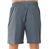 image:imageNORTHYARD Mens Athletic Running Shorts Quick Dry Lightweight Zip Pockets  5 7 9 Inseam Unlined Adjustable Waist Moisture Wicking 4Way Stretch UPF 50 Workout Gym Tennis Basketball HikingCoolgrey