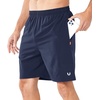 image:imageNORTHYARD Mens Athletic Running Shorts Quick Dry Lightweight Zip Pockets  5 7 9 Inseam Unlined Adjustable Waist Moisture Wicking 4Way Stretch UPF 50 Workout Gym Tennis Basketball HikingNavy
