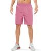 image:imageNORTHYARD Mens Athletic Running Shorts Quick Dry Lightweight Zip Pockets  5 7 9 Inseam Unlined Adjustable Waist Moisture Wicking 4Way Stretch UPF 50 Workout Gym Tennis Basketball HikingPowderpink