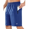 image:imageNORTHYARD Mens Athletic Running Shorts Quick Dry Lightweight Zip Pockets  5 7 9 Inseam Unlined Adjustable Waist Moisture Wicking 4Way Stretch UPF 50 Workout Gym Tennis Basketball HikingRoyalblue
