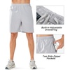image:imageNORTHYARD Mens Athletic Running Shorts Quick Dry Lightweight Zip Pockets  5 7 9 Inseam Unlined Adjustable Waist Moisture Wicking 4Way Stretch UPF 50 Workout Gym Tennis Basketball HikingGrey