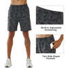 image:imageNORTHYARD Mens Athletic Running Shorts Quick Dry Lightweight Zip Pockets  5 7 9 Inseam Unlined Adjustable Waist Moisture Wicking 4Way Stretch UPF 50 Workout Gym Tennis Basketball HikingCamoblack