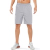 image:imageNORTHYARD Mens Athletic Running Shorts Quick Dry Lightweight Zip Pockets  5 7 9 Inseam Unlined Adjustable Waist Moisture Wicking 4Way Stretch UPF 50 Workout Gym Tennis Basketball HikingGrey