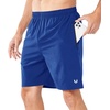 image:imageNORTHYARD Mens Athletic Running Shorts Quick Dry Lightweight Zip Pockets  5 7 9 Inseam Unlined Adjustable Waist Moisture Wicking 4Way Stretch UPF 50 Workout Gym Tennis Basketball HikingRoyalblue