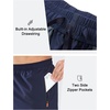 image:imageNORTHYARD Mens Athletic Running Shorts Quick Dry Lightweight Zip Pockets  5 7 9 Inseam Unlined Adjustable Waist Moisture Wicking 4Way Stretch UPF 50 Workout Gym Tennis Basketball HikingNavy