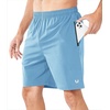 image:imageNORTHYARD Mens Athletic Running Shorts Quick Dry Lightweight Zip Pockets  5 7 9 Inseam Unlined Adjustable Waist Moisture Wicking 4Way Stretch UPF 50 Workout Gym Tennis Basketball HikingSkyblue