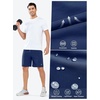 image:imageNORTHYARD Mens Athletic Running Shorts Quick Dry Lightweight Zip Pockets  5 7 9 Inseam Unlined Adjustable Waist Moisture Wicking 4Way Stretch UPF 50 Workout Gym Tennis Basketball HikingDarkblue