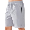 image:imageNORTHYARD Mens Athletic Running Shorts Quick Dry Lightweight Zip Pockets  5 7 9 Inseam Unlined Adjustable Waist Moisture Wicking 4Way Stretch UPF 50 Workout Gym Tennis Basketball HikingGrey