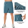 image:imageNORTHYARD Mens Athletic Running Shorts Quick Dry Lightweight Zip Pockets  5 7 9 Inseam Unlined Adjustable Waist Moisture Wicking 4Way Stretch UPF 50 Workout Gym Tennis Basketball HikingGreyblue